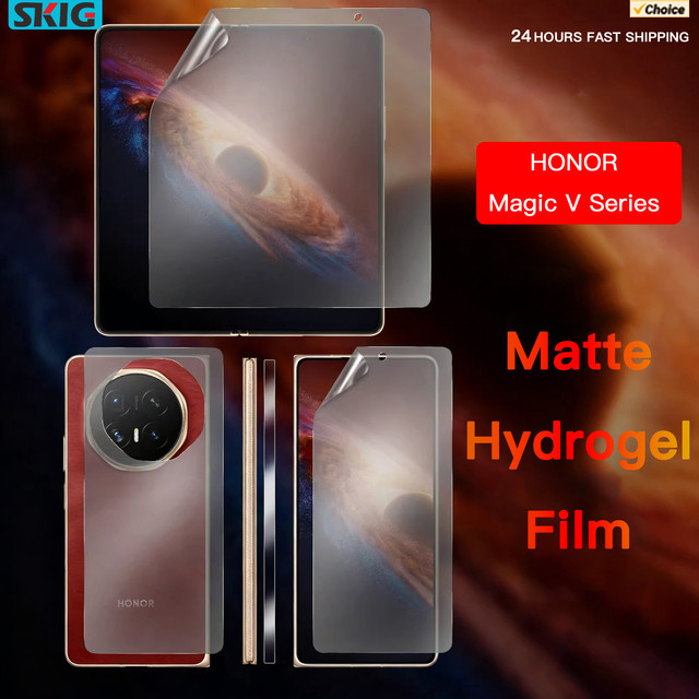Matte Hydrogel Soft TPU-Displayschutzfolie für Honor Magic V6 V5 V3 5G inklusive Schutz für innere und äußere Scharniere - Bild 1