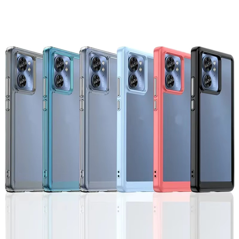Motorola Schutzhülle aus Acryl und TPU in Transparent/Grün für Moto Edge 50 Pro Ultra Fusion 40 NEO G85 G84 E14 54 34 24 Power 14 04 53 Y 73 23 13 - Bild 2