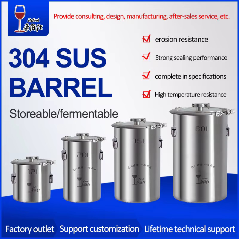 DIBOSH Gärtank aus Edelstahl mit Klemme für Home Brewing, 12 l, Silber - Bild 4