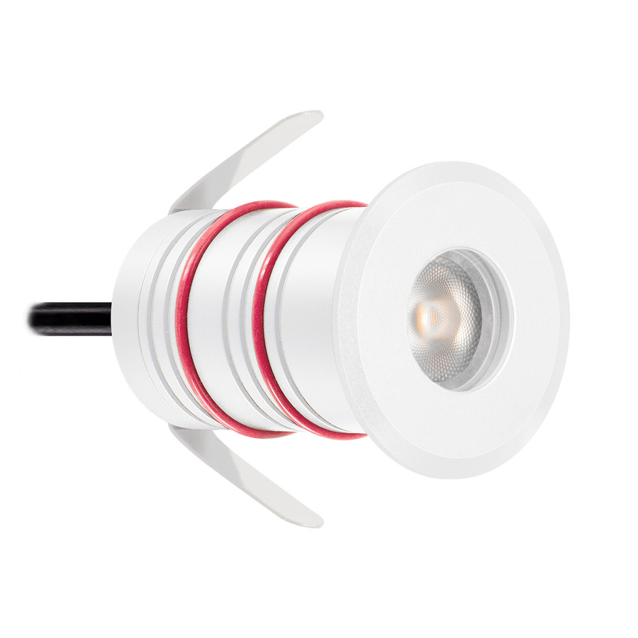 Luxvenum Bodeneinbauleuchte Area Mini LED, warmweiß 3000K, IP67, Aluminium weiß - Bild 1