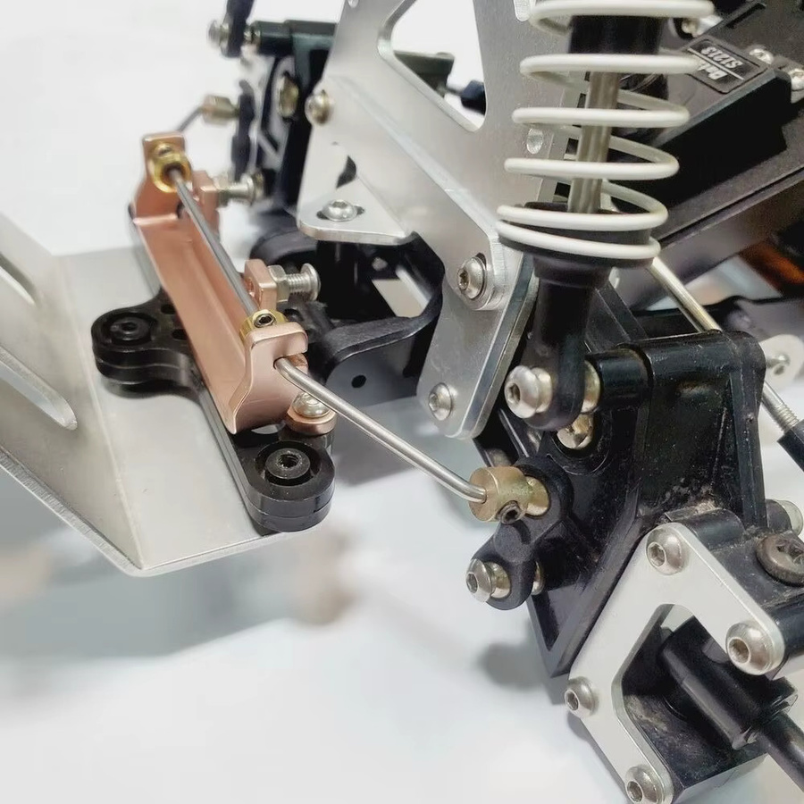 Tamiya Aluminium RC Vorderer Stabilisator-Satz, Schwarz, Metall - Bild 2