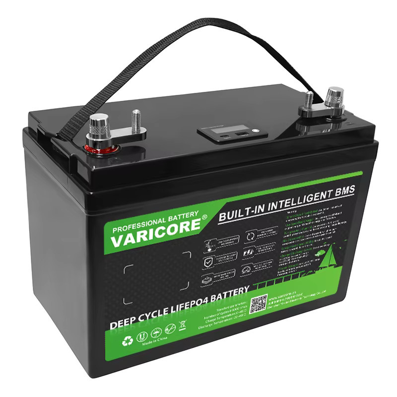 VariCore 12V 120Ah LiFePO4 Akku-Pack, 12,8V Lithium-Batterie in Schwarz für Wohnmobile, Golfcarts und Solar- oder Windanlagen - Bild 4