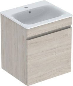 Geberit Möbelwaschtisch-Set Renova Plan in Weiß mit KeraTe Waschbecken, B/T/H: 55 x 62,2 x 48 cm - Bild 1