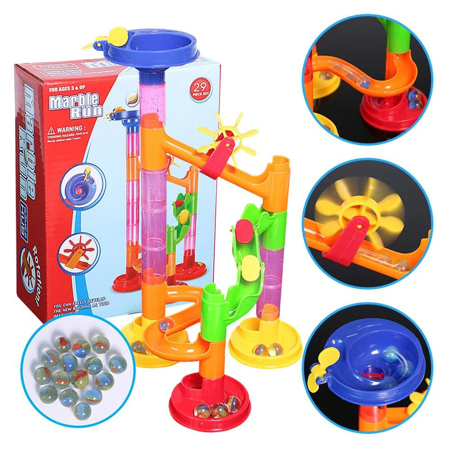 XDR Labyrinthbälle Bahn Bausteine Spielzeug 29-teiliges Set 4-6 Jahre - Bild 4