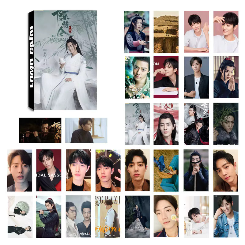 Chen Qing Ling LOMO-Karte Set mit Xiao Zhan und Wang Yibo Sternfiguren aus dem chinesischen Drama, 30 Stück Mini-Postkarten in Multicolour - Bild 2
