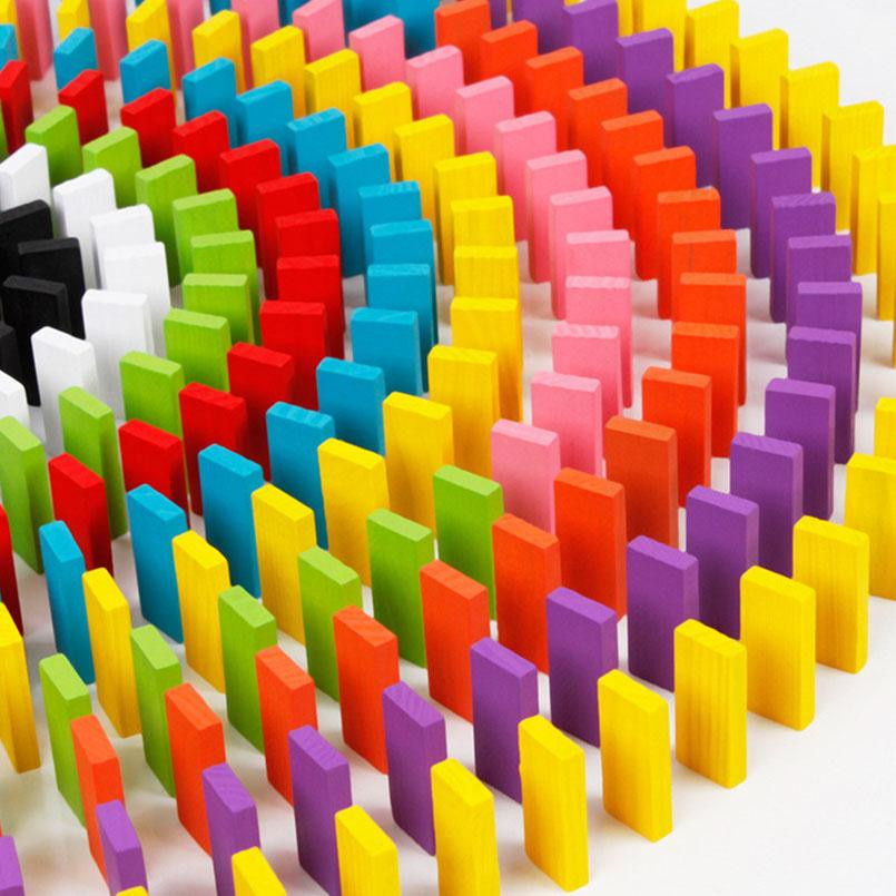 Holz-Domino Farb-Sortierer Regenbogen, Puzzlespiele, ab 4 Jahren - Bild 1