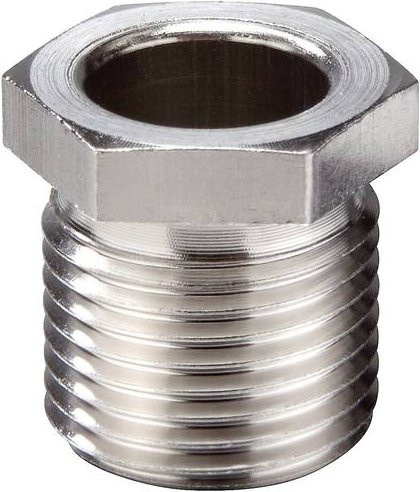 Wiska SBL16 Ni schlagfeste Metall-Schraubbuchse M16 in Silber - Bild 1