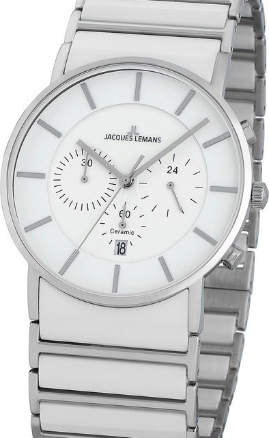 Jacques Lemans Chronograph, Quarz, Edelstahl, 42 mm, Herren - Bild 1