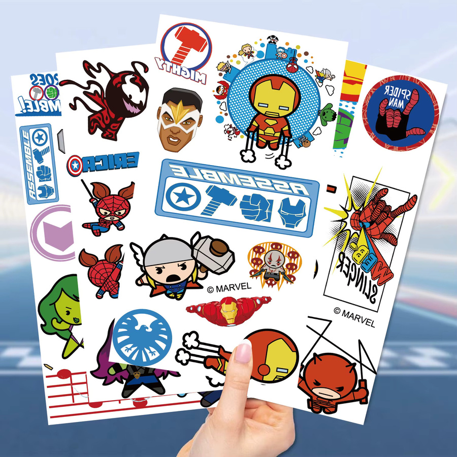 Marvel Avengers Temporäre Tattoo Aufkleber, 10-teiliges Set - Bild 3