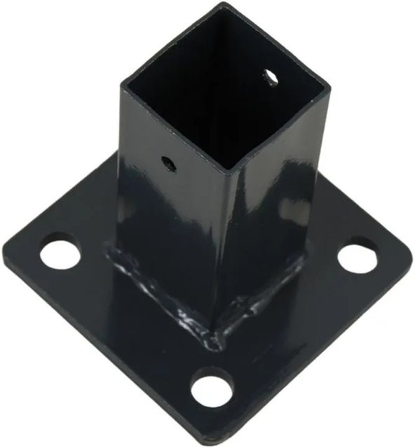 Galaflor Bodenplatte für Zaunpfosten Bolt-Down Anthrazit 40 x 40 mm - Bild 1