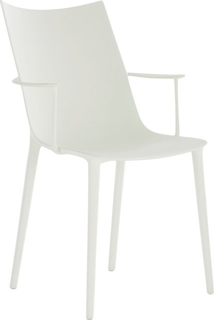 Kartell HHH Stuhl mit Armlehnen in Weiß Matt - Bild 1