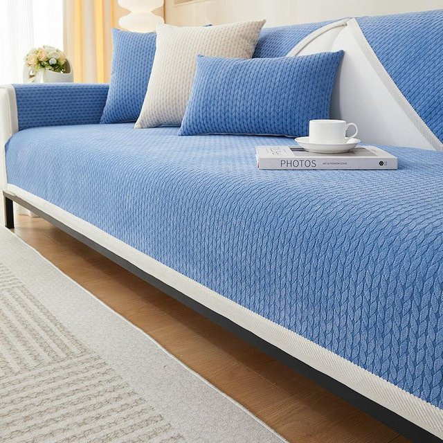 Yiran Furniture Sofakissen aus Chenille für alle Jahreszeiten, Verdickt, B/B: 70 x 70 cm - Bild 1