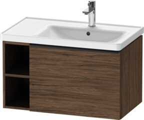 Duravit Waschtischunterschrank D-Neo Wandhängend Nuss Dunkelbraun B: 78,4 cm, T: 45,2 cm, H: 44,0 cm - Bild 1