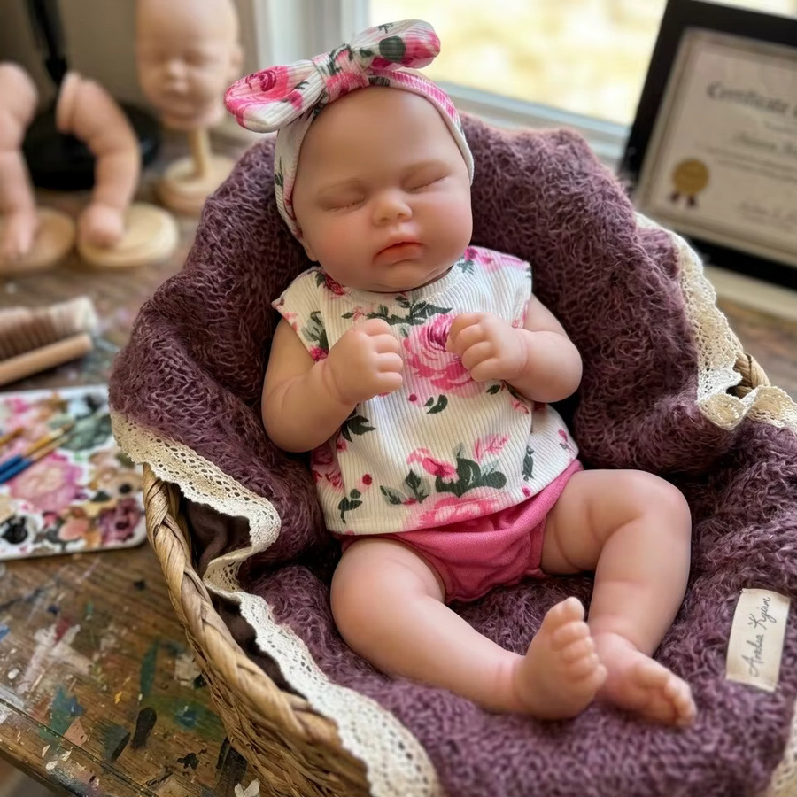 OtardDolls Reborn Baby Mädchenpuppe, 13 Zoll, Silikon, handgefertigt - Bild 2