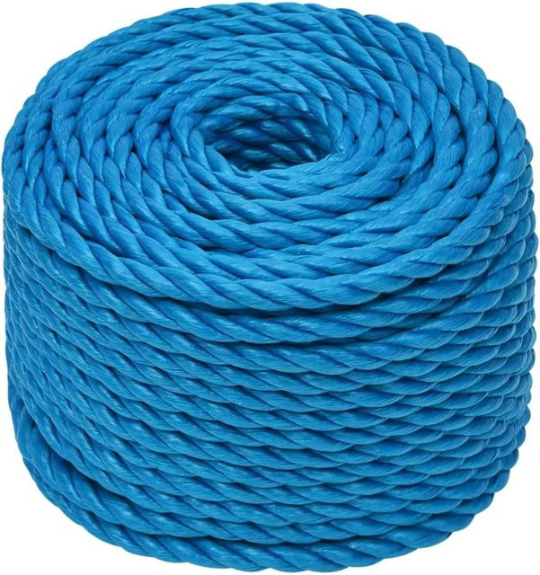vidaXL Arbeitsseil aus Polypropylen in Blau, Durchmesser: 16 mm, Länge: 25 m - Bild 1