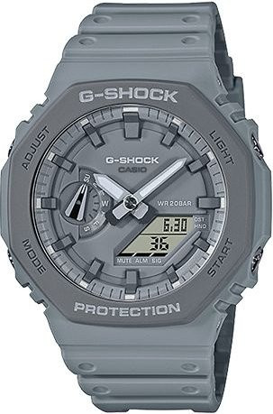 Casio G-Shock Armbanduhr, Quarz, Kunststoff, Grau, Herren - Bild 1