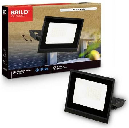 Briloner VARO 4050015 LED-Außenwandleuchte in Schwarz mit einstellbarem Lichtstrom und IP65 Schutzklasse - Bild 1