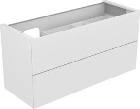 Keuco Waschtischunterschrank Edition 11 in Weiß, Wandmontage mit integrierter LED-Beleuchtung und Soft-Close-Türen, B/T/H: 140 x 70 x 53,5 cm - Bild 1