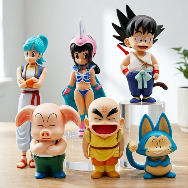 Bandai Dragon Ball Goku Krillin Actionfiguren, 6-teiliges Set - Bild 1
