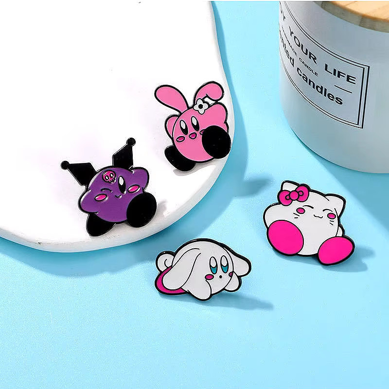 Bandai Kirby Anime Pin-Set, Emaille-Brosche, Anstecknadel - Bild 3