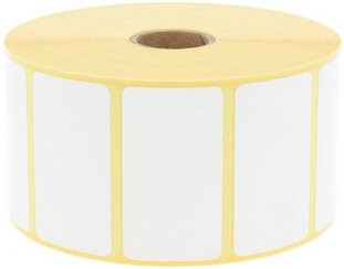 Zebra kompatible Thermo-Top-Etiketten in Weiß, B/H: 57,15 x 31,75 mm - Bild 1