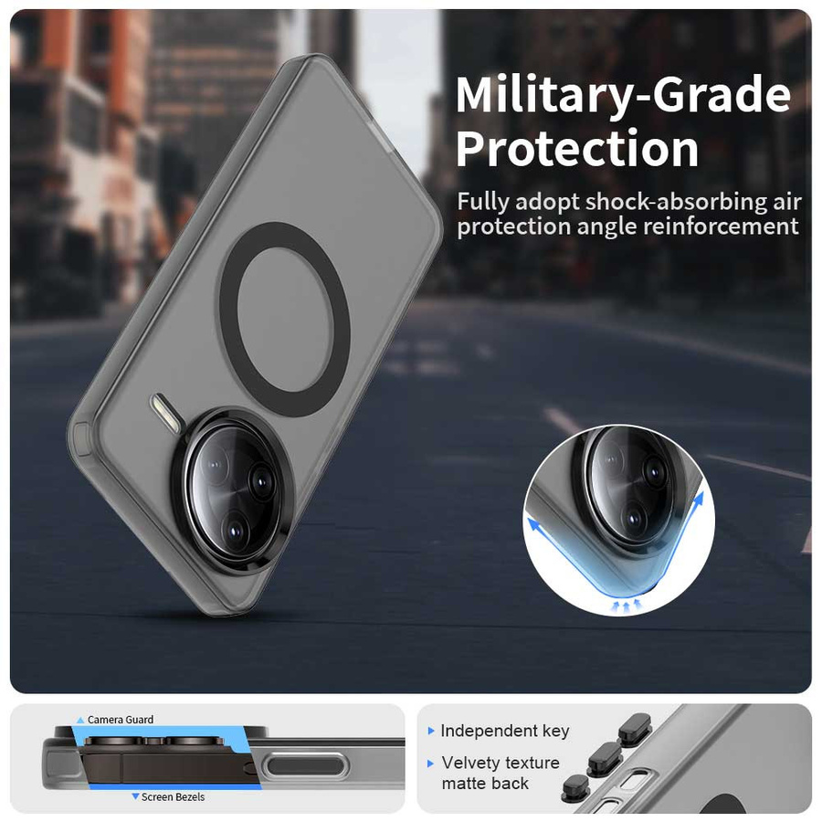 Transparente magnetische kabellose Ladehülle für Xiaomi Poco F7 Pro und F7 Ultra in Bonbonfarben - Bild 2