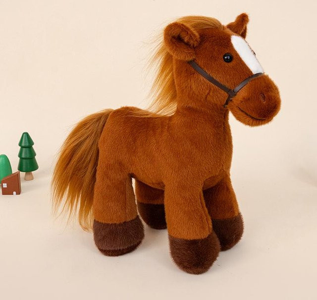 Yiran toy Chinesisches Tierkreiszeichen Simulation Pferd, Plüschtier, 35cm - Bild 1