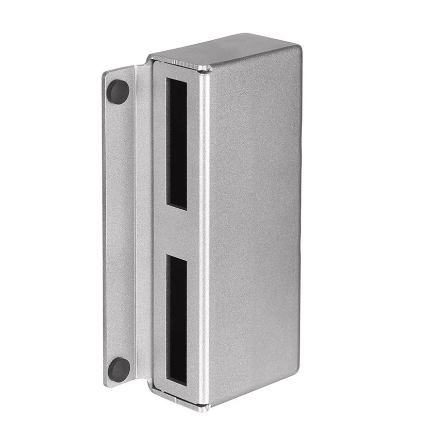 FeNau Gegenkasten aus Stahl für mechanische Riegel, Farbe: Silber, B/T/H: 4,0 x 6,0 x 17,3 cm - Bild 2