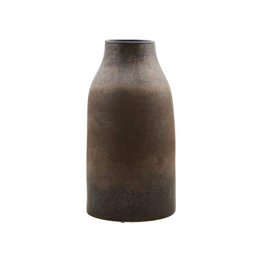 House Doctor Vase Wymm aus Steingut in Schwarz, Höhe: 65 cm - Bild 1