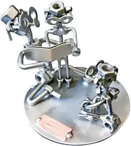 Schraubenmännchen Erzieher von Hinz & Kunst in Silber aus Metall - Bild 1