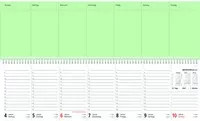ZETTLER Querkalender PERFO XL 2027 Tischkalender Wochenplaner - Bild 1