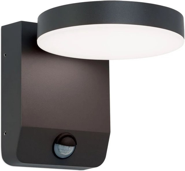 Orion Leuchten LED Außen Wandleuchte mit Bewegungssensor in Anthrazit, 2700K Warmweiß, 1800lm, 21W, IP54 - Bild 1
