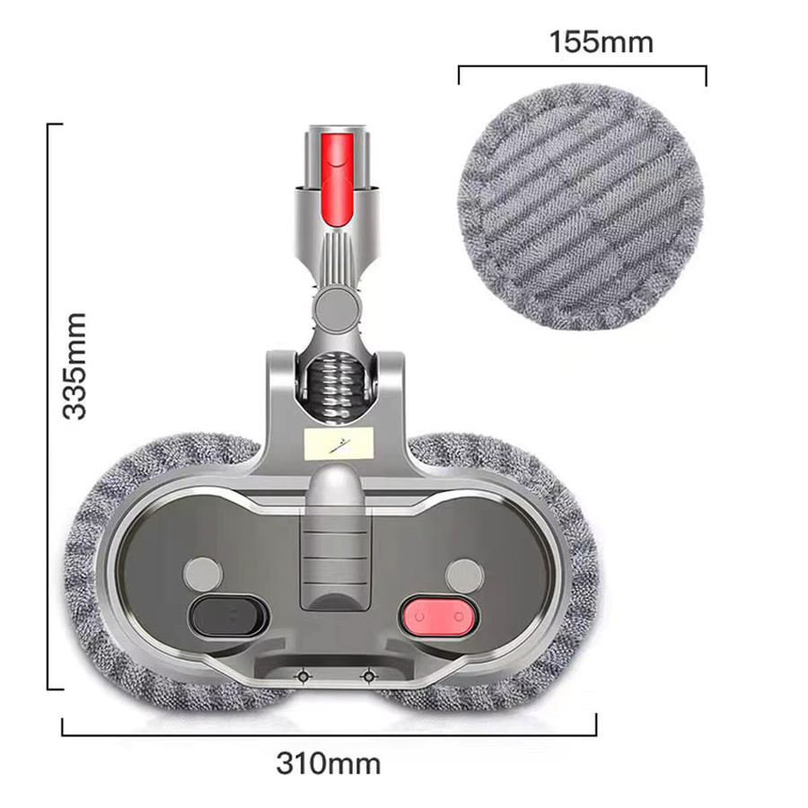Elektrischer Wischkopf für Dyson Staubsauger inklusive Wassertank und sechs Wischtüchern - Bild 2