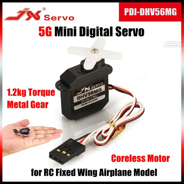 JX Micro Servo, Metallgetriebe, Schwarz - Bild 1