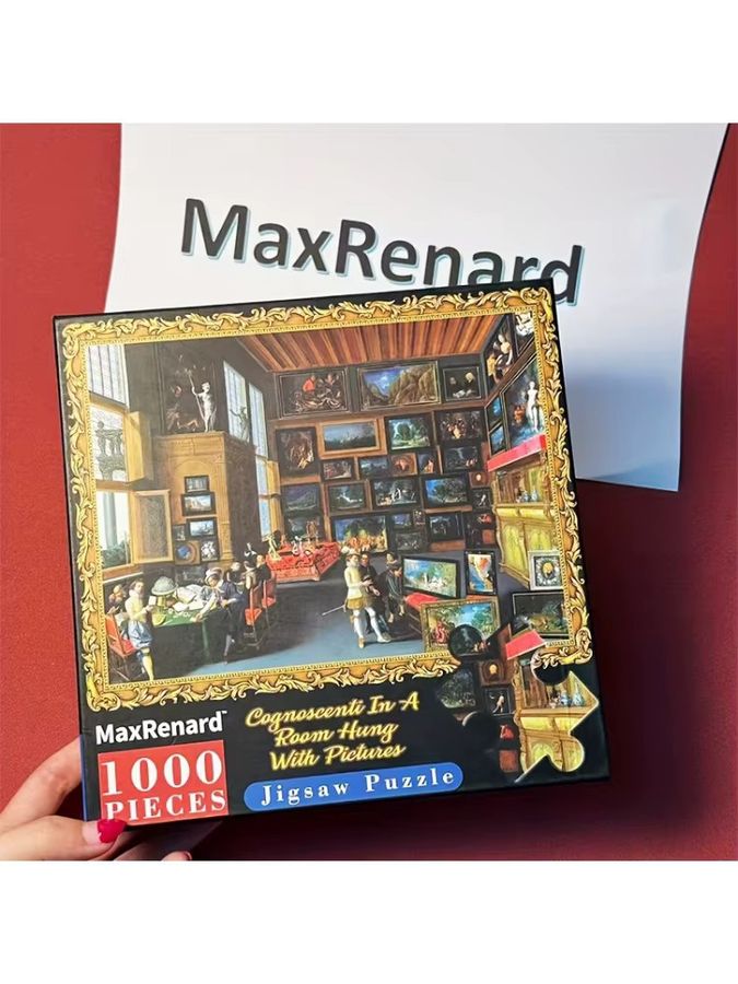 MaxRenard Wandkunst Raum gefüllt mit Gemälden dekorativer Druck Multicolor B: 67,0 cm, H: 48,0 cm - Bild 4