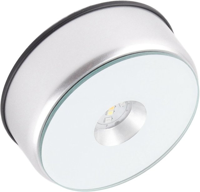 GoolRC Rotierender LED Kristall Display Ständer in Silber mit bunter Beleuchtung - Bild 1