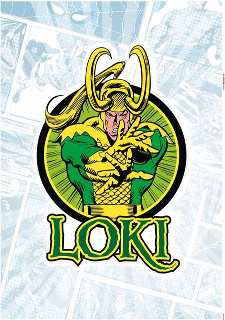 Komar Deko-Sticker Loki Classic Multicolor B: 50 cm, H: 70 cm - Bild 1