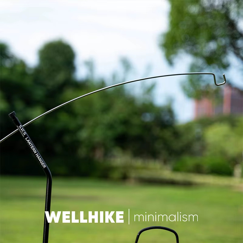 Wellhike Outdoor SWS IGT Camping Tisch aus Edelstahl mit Rollen und Lichtmast in Schwarz und Silber - Bild 3