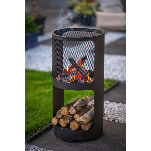 Redfire Feuerkorb Buffalo, Schwarz, B/H/T: 43 x 90 x 43 cm - Bild 2
