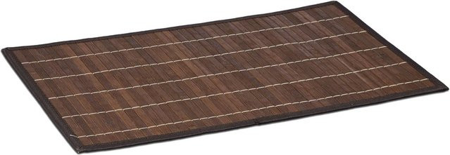 Relaxdays Tischset 6er Set aus Bambus in Braun, rutschhemmend, B/T: 45 x 30 cm - Bild 1