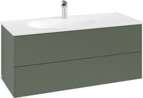 V&B Waschtischunterschrank Antao Wandmontiert in Grau Matt, B/T/H: 118,8 x 50,4 x 49,3 cm - Bild 1