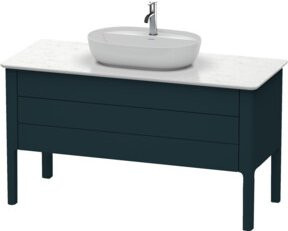 Duravit Waschtischunterschrank Luv in Matt Blau, B/T/H: 133,8 x 57 x 74,3 cm - Bild 1