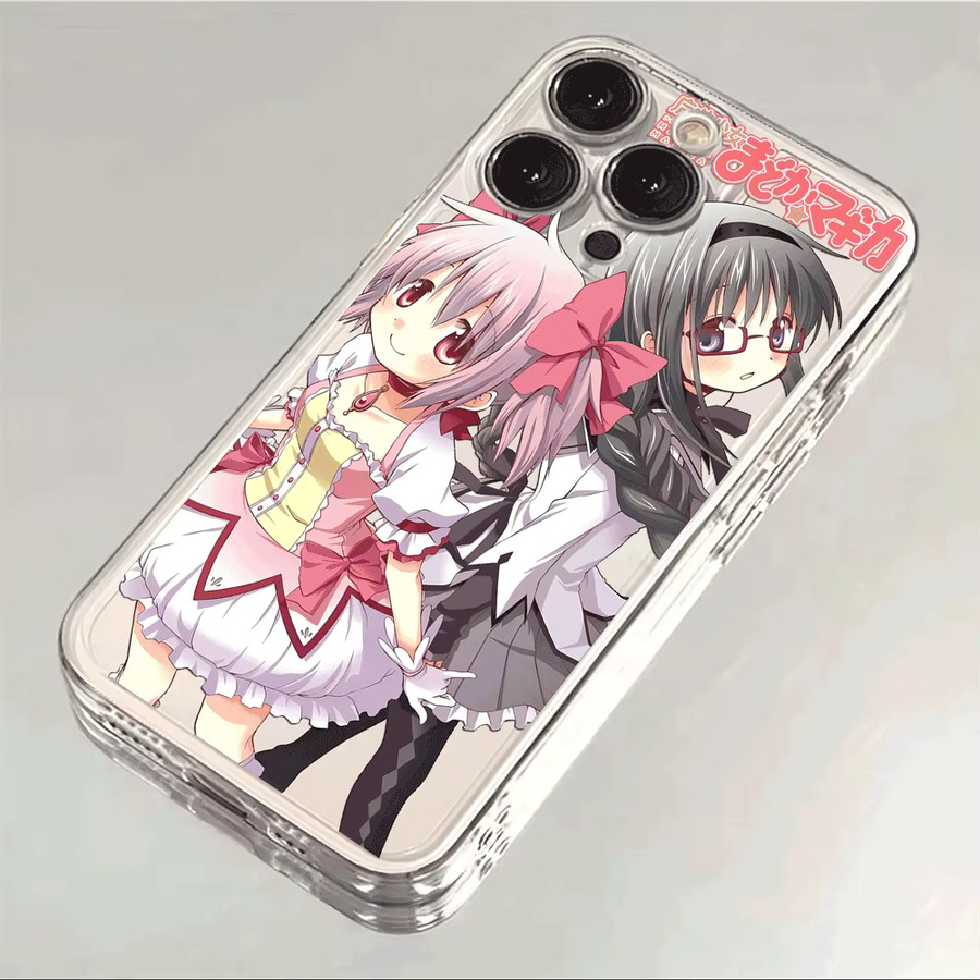 Etmakit Anime Handyhülle Puella Magi Madoka Magica für iPhone 17 Air 16e 15 14 13 12 11 Pro Max Plus mini SE Multicolor - Bild 5