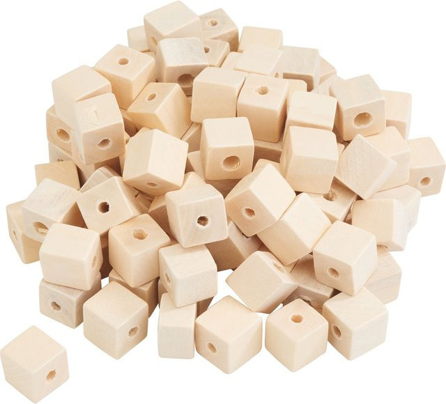 VBS Holzperle Würfel Beige 100-teiliges Set - Bild 1