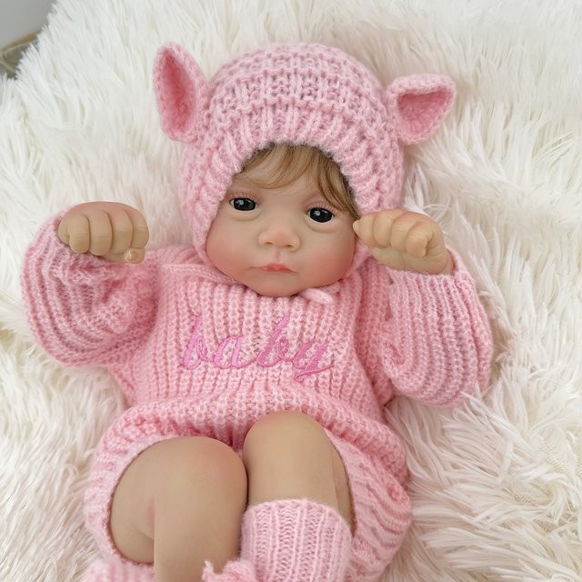 BZDOLL Reborn-Babypuppe, 18 Zoll, Vinyl-Gliedmaßen, Stoffkörper - Bild 1