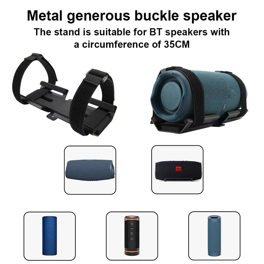 Tragbarer Lautsprecherhalter mit verstellbarem Riemen für JBL Charge 3, 4 und 5 in Schwarz - Bild 5