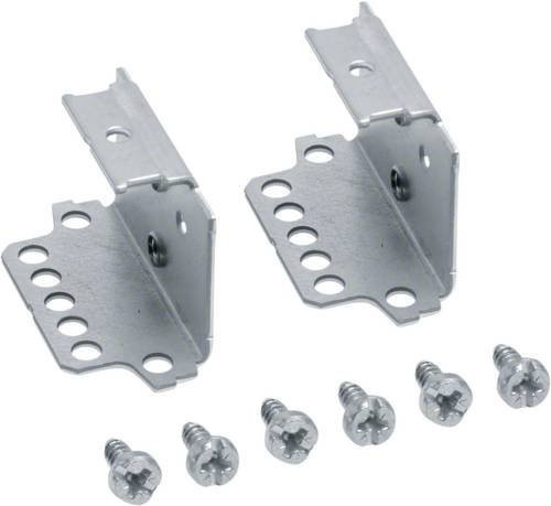 Hager Aufbaubügel UZ02Z1 für Hutschienen in Silber, 2 Stück und 1 Bügelklemme - Bild 1