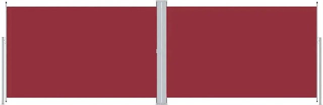 Furnicato Ausziehbare Seitenmarkise aus Polyester in Rot, B: 600 cm, H: 200 cm - Bild 1