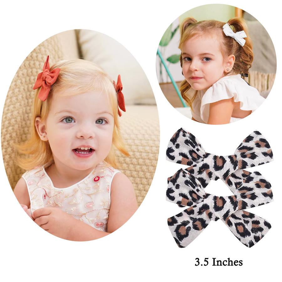 Kids Bows Haarclips Leopard Muster, 24 Stück, Kinder - Bild 2