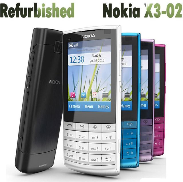 Generalüberholtes Nokia X3-02 3G Mobiltelefon in Schwarz mit 1 SIM Card - Bild 1
